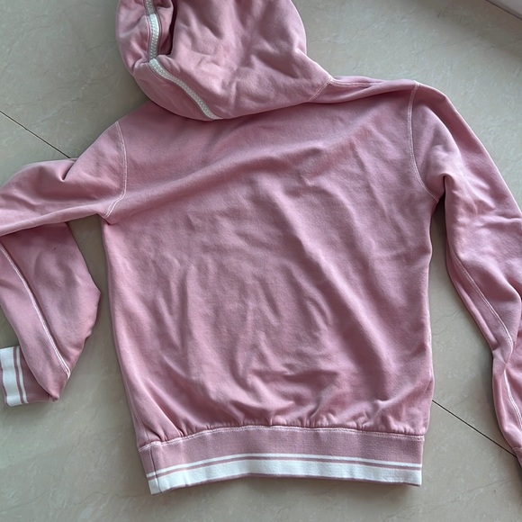 Like New Dolce & Gabbana Cotton Sweatshirt with Hood- Varsity Pink & White - Picture 12 of 13